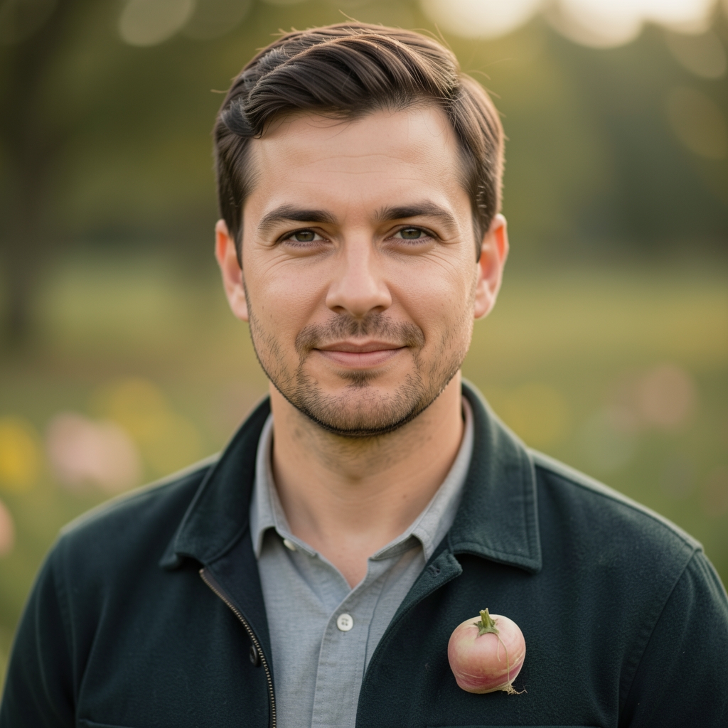 Nahaufnahme frisch geernteter Wurzelgemüse — Rüben, Karotten und Pastinaken — auf dunkler Erde, Herbstlicht, strukturierte natürliche Oberflächen, kein Text